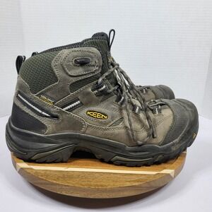 KEEN Utility Work Boots Mens 10 Brown Waterproof Composite Toe American Built